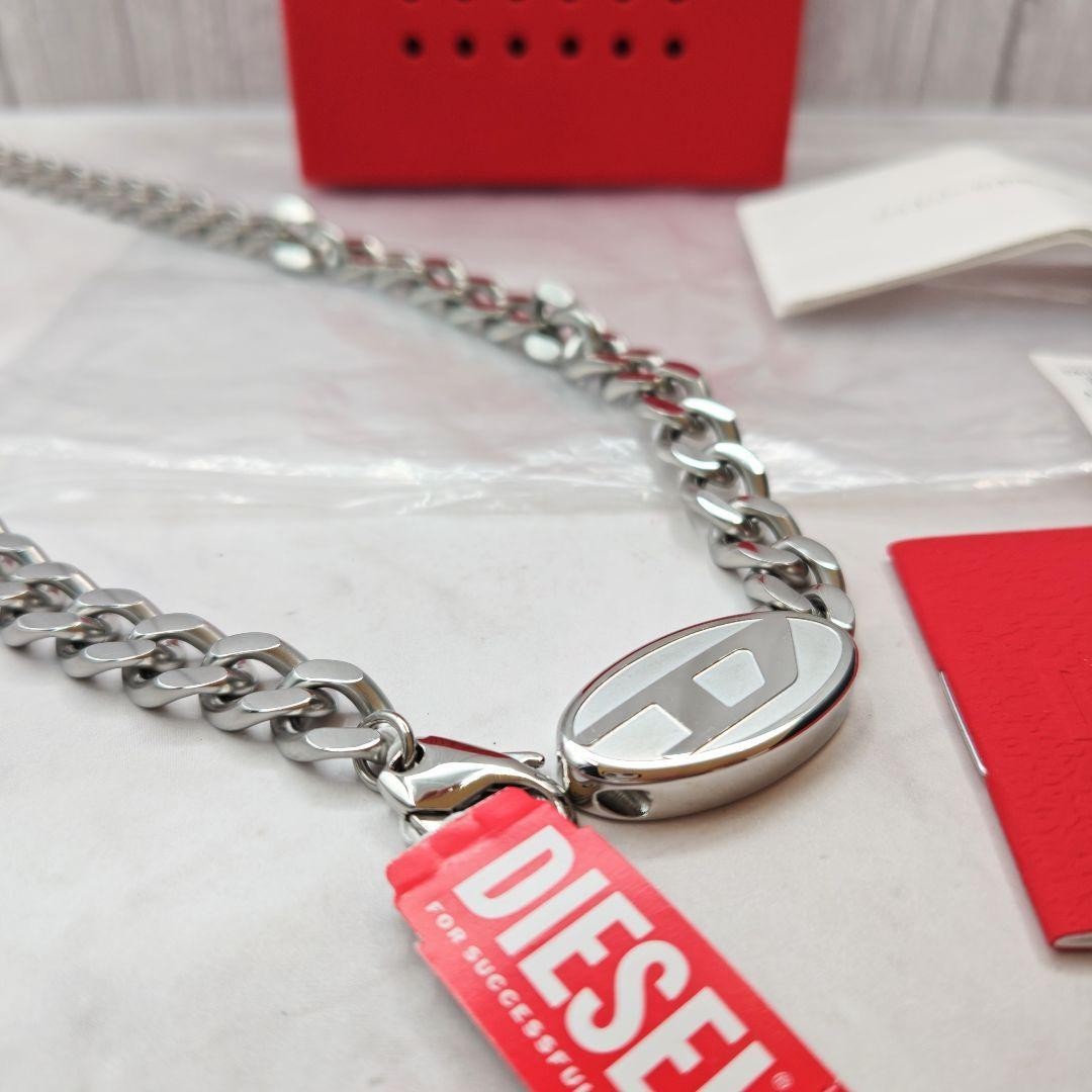 Excellent Condition | DIESEL DX1509040 Silver Chain Necklace (with Original Box