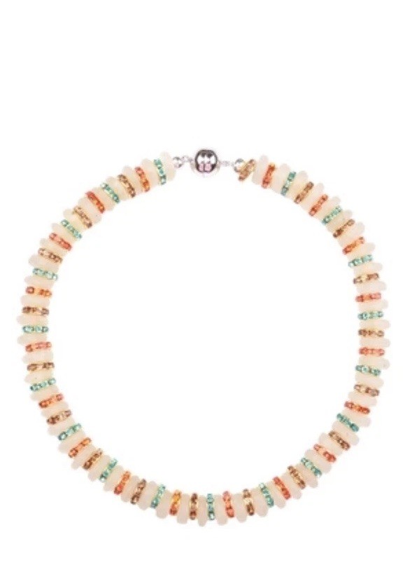 JULIETTA Heron Glass Color Necklace 925 Sterling Silver Magnetic Clasp NWT