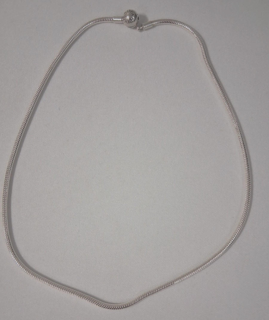 Pandora Moments Sterling Silver Snake Chain Necklace 50 cm (Style 590742HV-50)