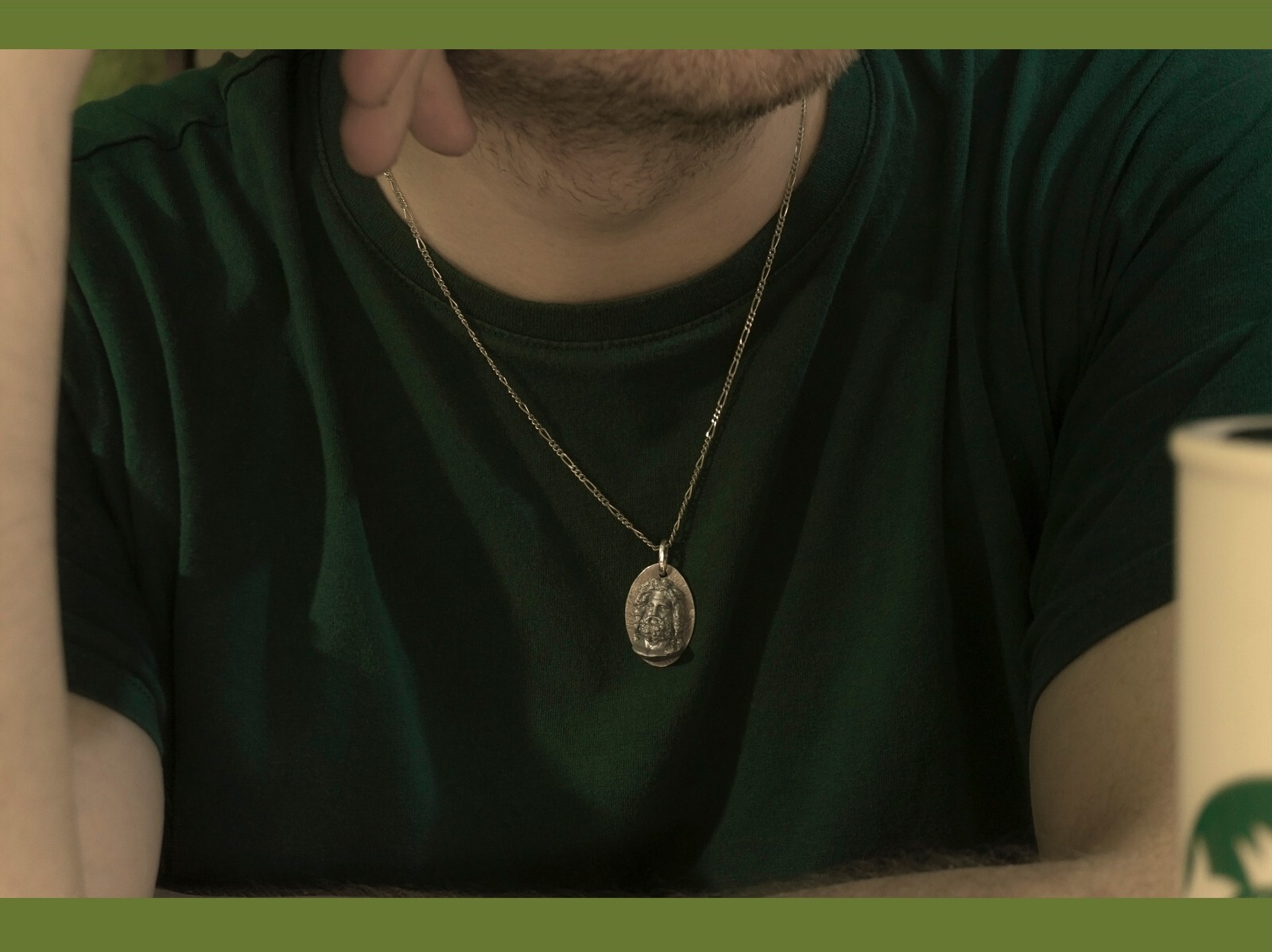 Zeus Otricoli Silver Necklace, Jupiter Statue Charm, God the Father Pendant Gift