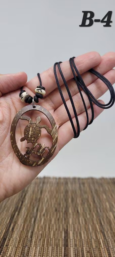 Sea Turtle Pendant Necklace Adjustable Cord Unisex Multiple Styles 17-28 Inch