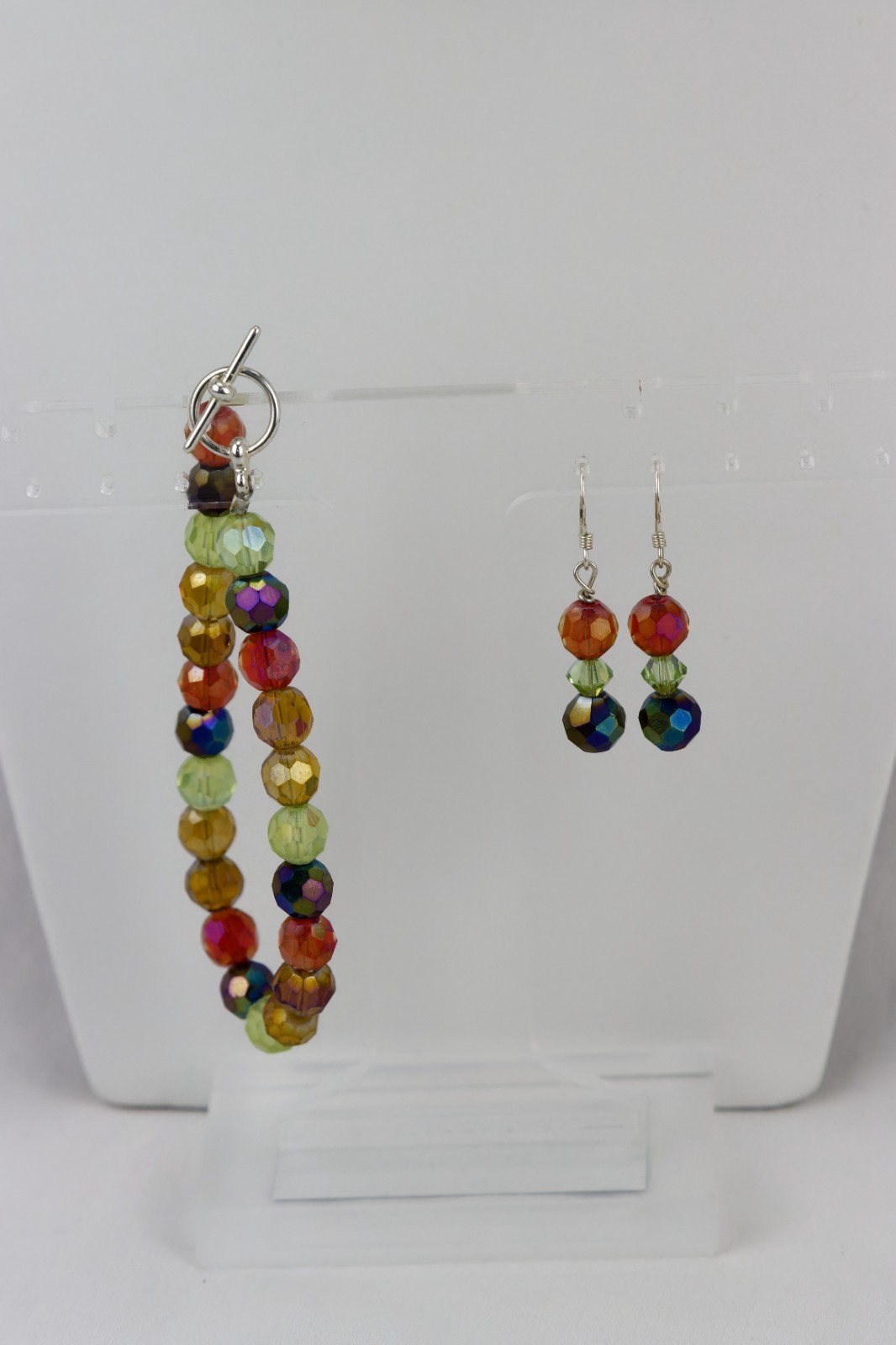 Multi-color Faceted Glass Bead SET