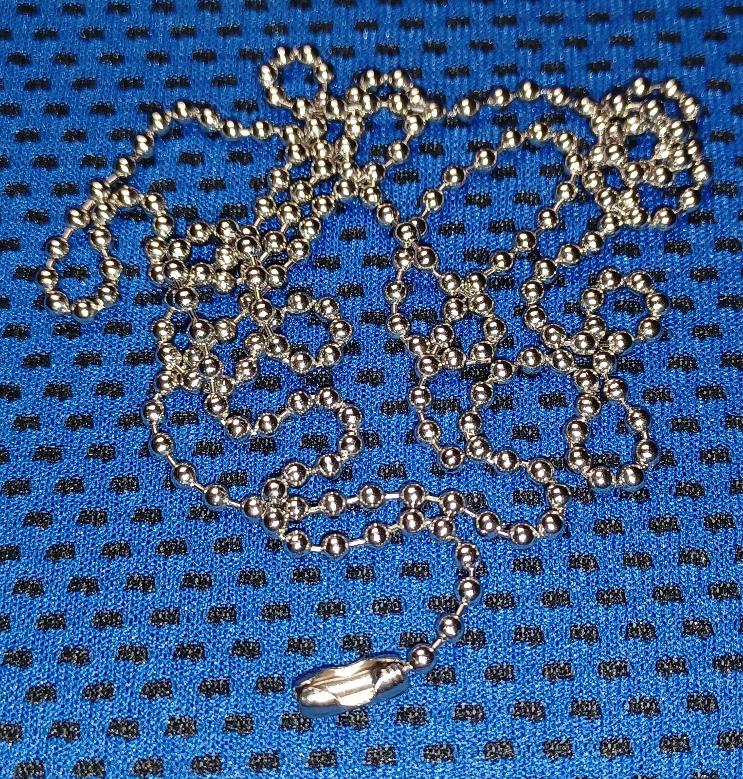 (2) 30″ Military Spec 2.4mm Ball Bead Stainless Steel Marine Army Dog Tag Chains