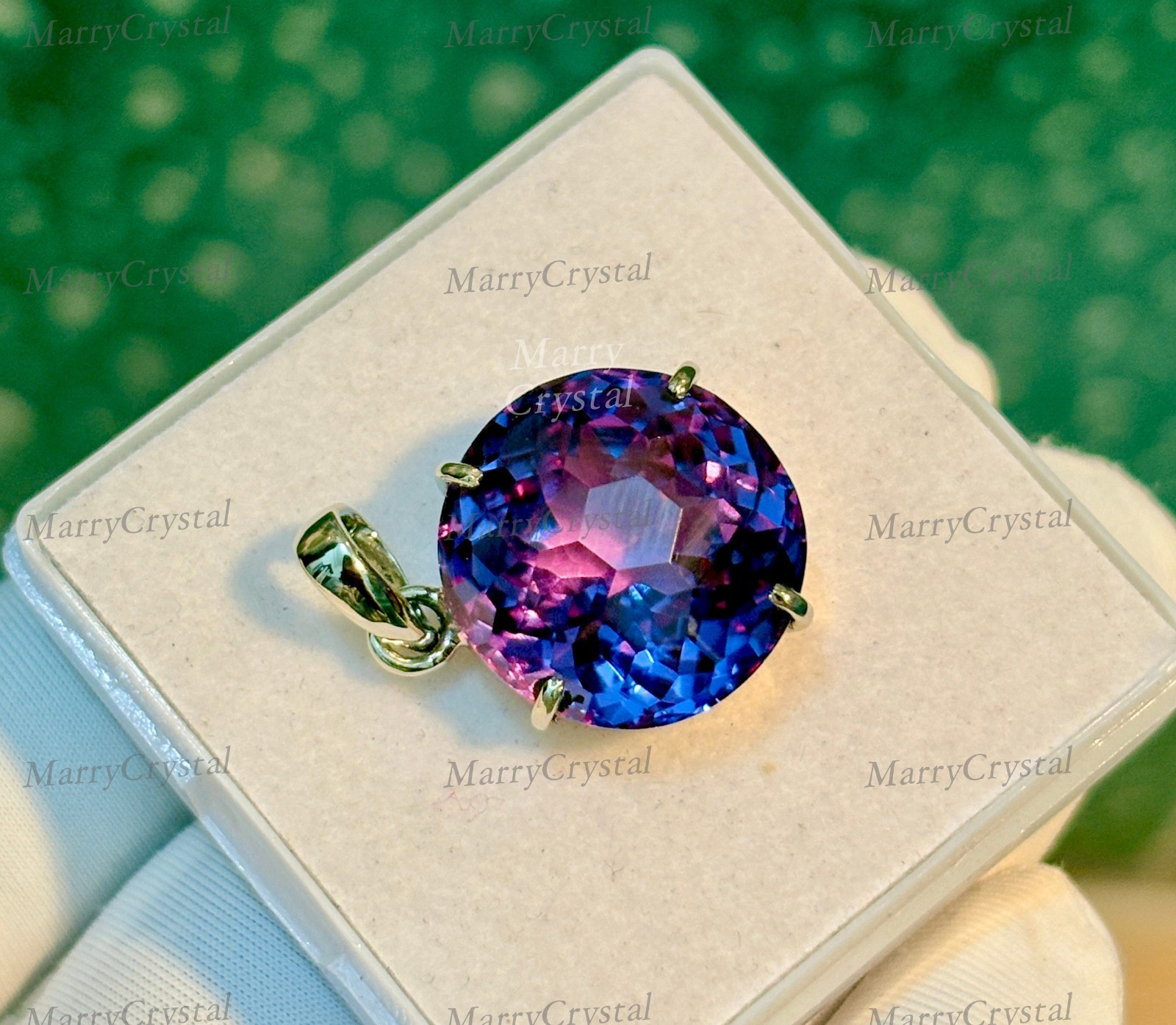 30 Ct Alexandrite 7 Color Changing GS Silver Football Cut Loose Gemstone