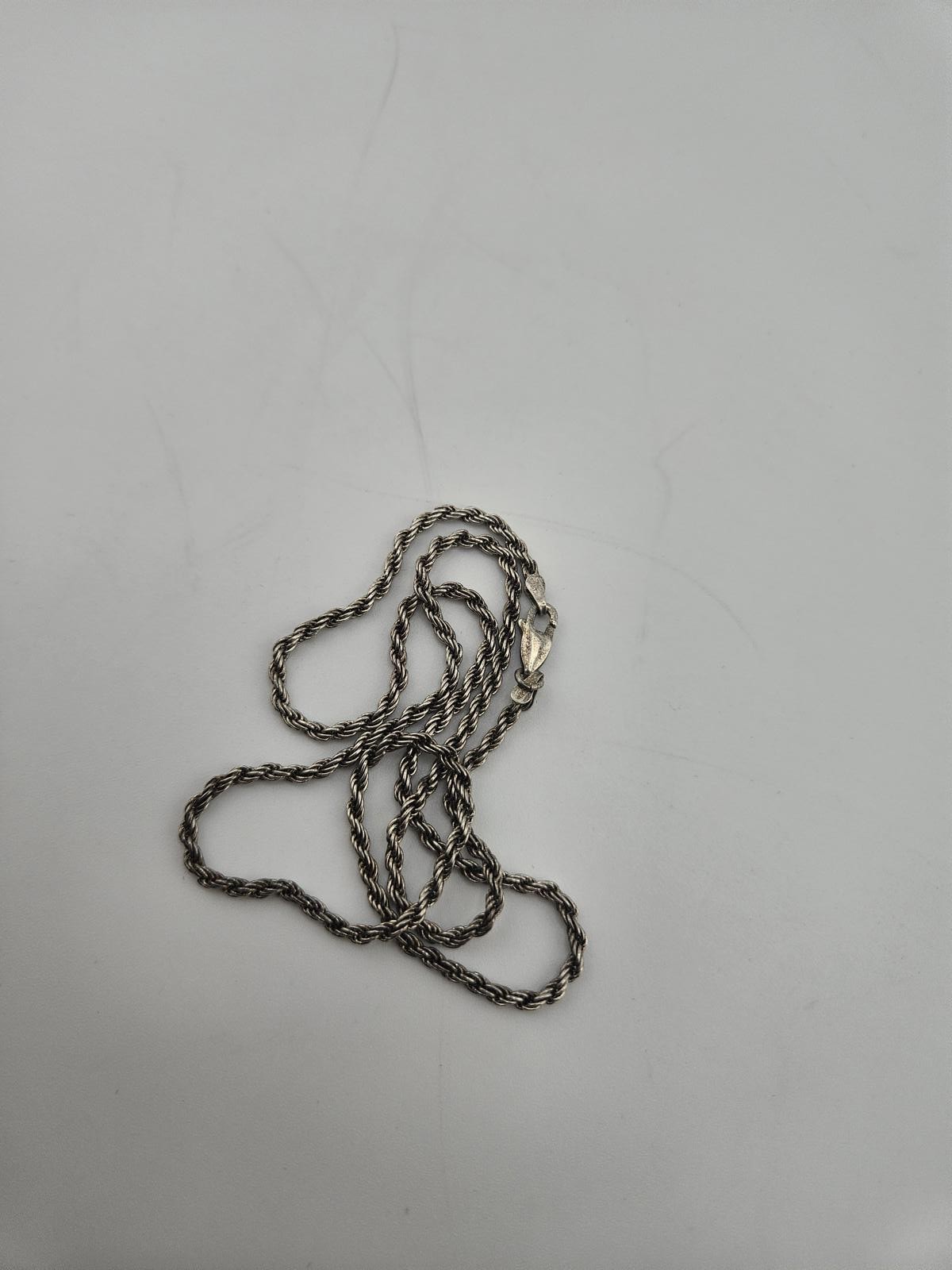 18in Sterling Silver 2.2mm Rope Necklace Chain