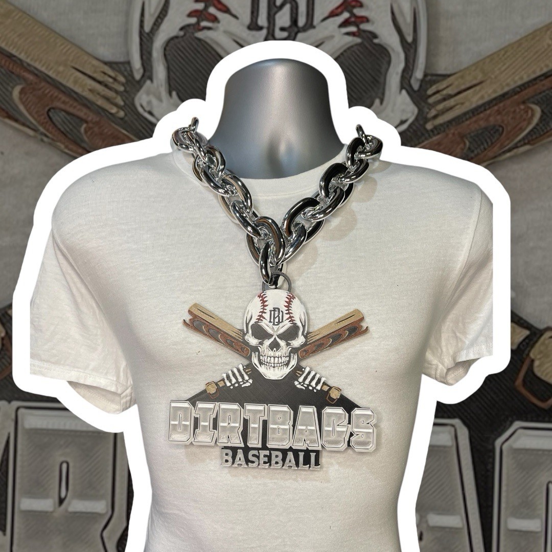 Custom Sports Team Fan Chain School Logo Necklace Pendant MVP Oversized Turnover