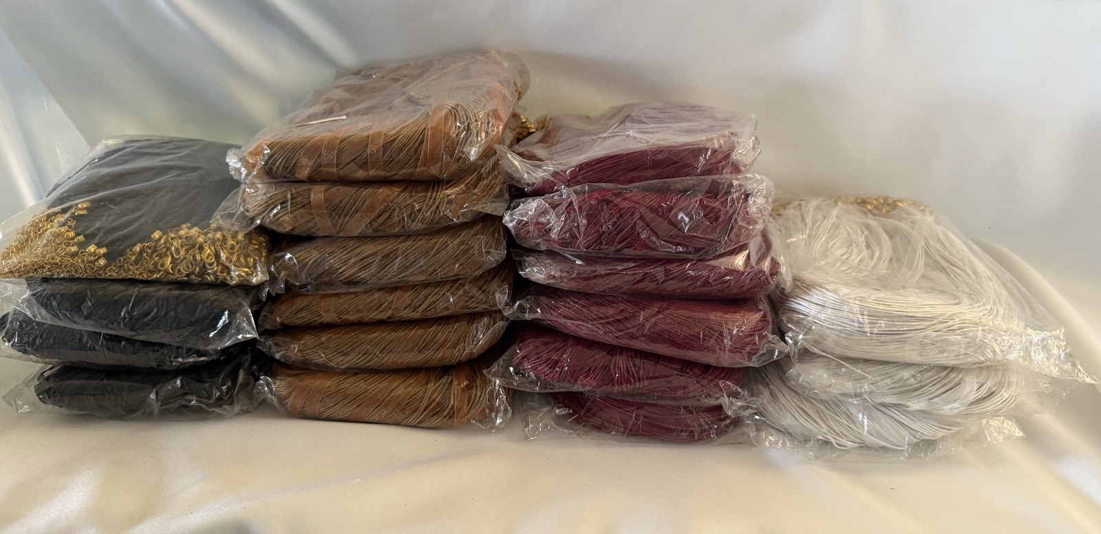 100 Quanity Organza Ribbon Cord Necklace 18″ PICK YOUR COLORS – New Old Stock.