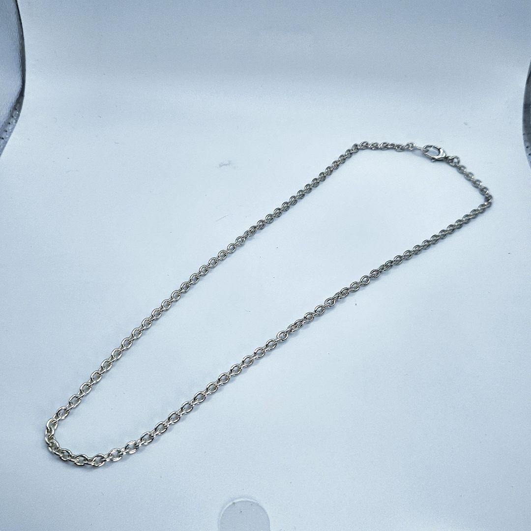 Gucci Figaro Chain Necklace, 50 Long, 3.7 Wide, Y2K Silver 925
