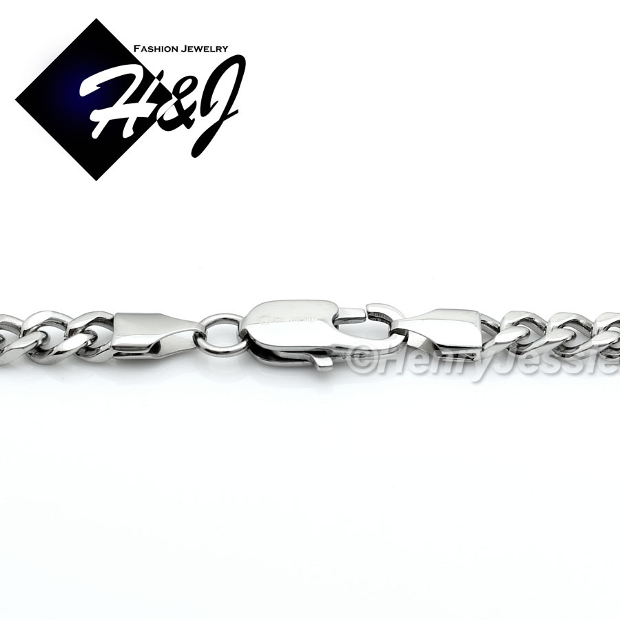 24″Stainless Steel 5mm Silver Cuban Chain Black Plated Boxing Glove Pendant*P87