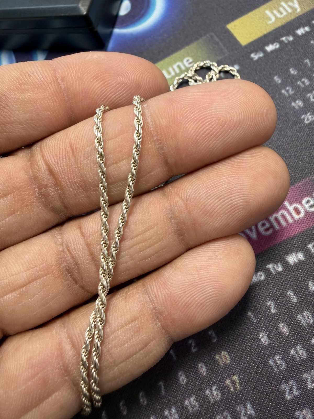 Sterling Silver Lion Head Pendant Necklace Rope Chain Lobster Claw 925