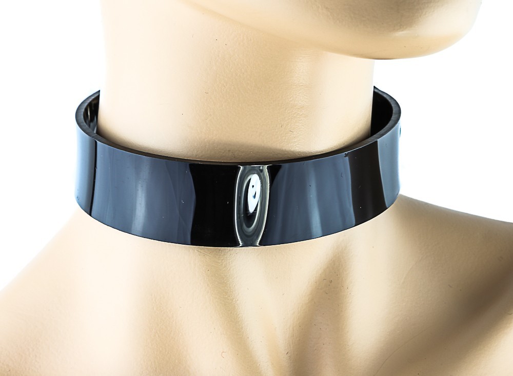Plain Vinyl Clear or PVC Slave Bdsm-Choker-Slut-Collar-Choker-Adult-Kinky