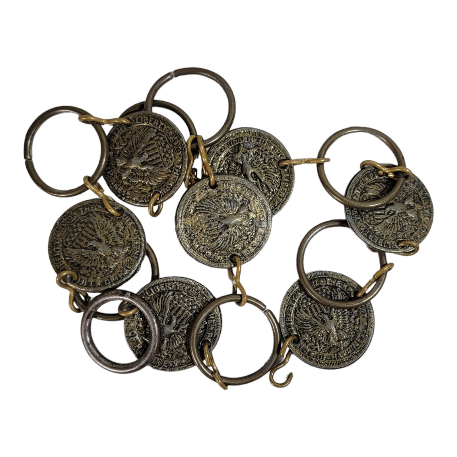 Vintage Coin Necklace Liberty and the Pursuit of Happiness Eagle