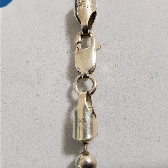 SILPADA Sterling Silver 5mm bead ball 16 inch Dog Tag Chain necklace N0048