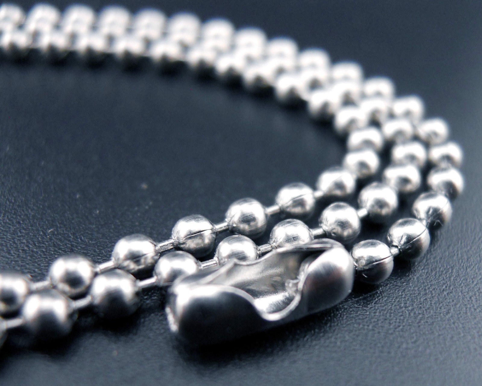 Necklace MOON & STARS Pendant Stainless Steel Ball Chain New Old Stock Rare