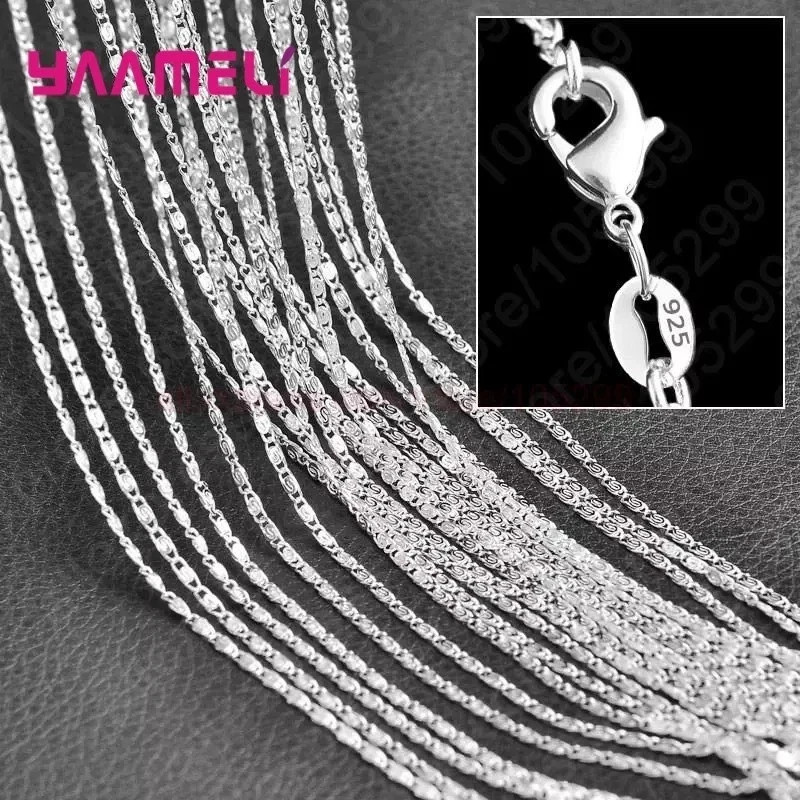 Wholesale 10pcs 925 Sterling Silver 1mm Rolo Chain Necklace 16″-24″ Bulk Jewelry