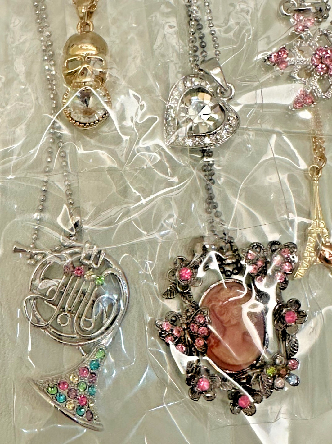 New 20pcs Lot Crystal Charm Pendant Necklaces Jewelry #32 Top Quality