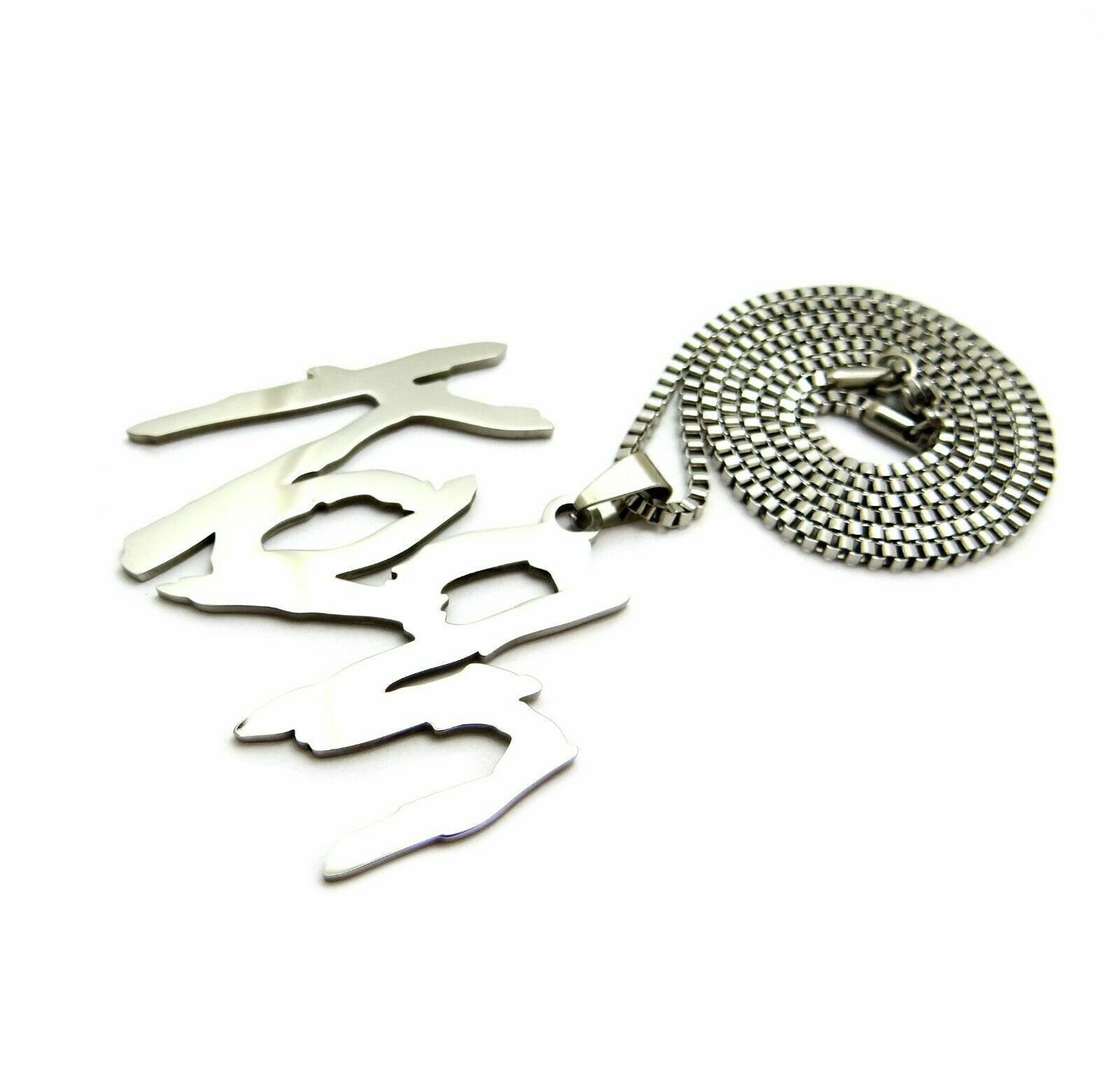 Metal Band Korn Stainless Steel Pendant & 2mm 18″ 20″ 24″ Box Chain Necklace