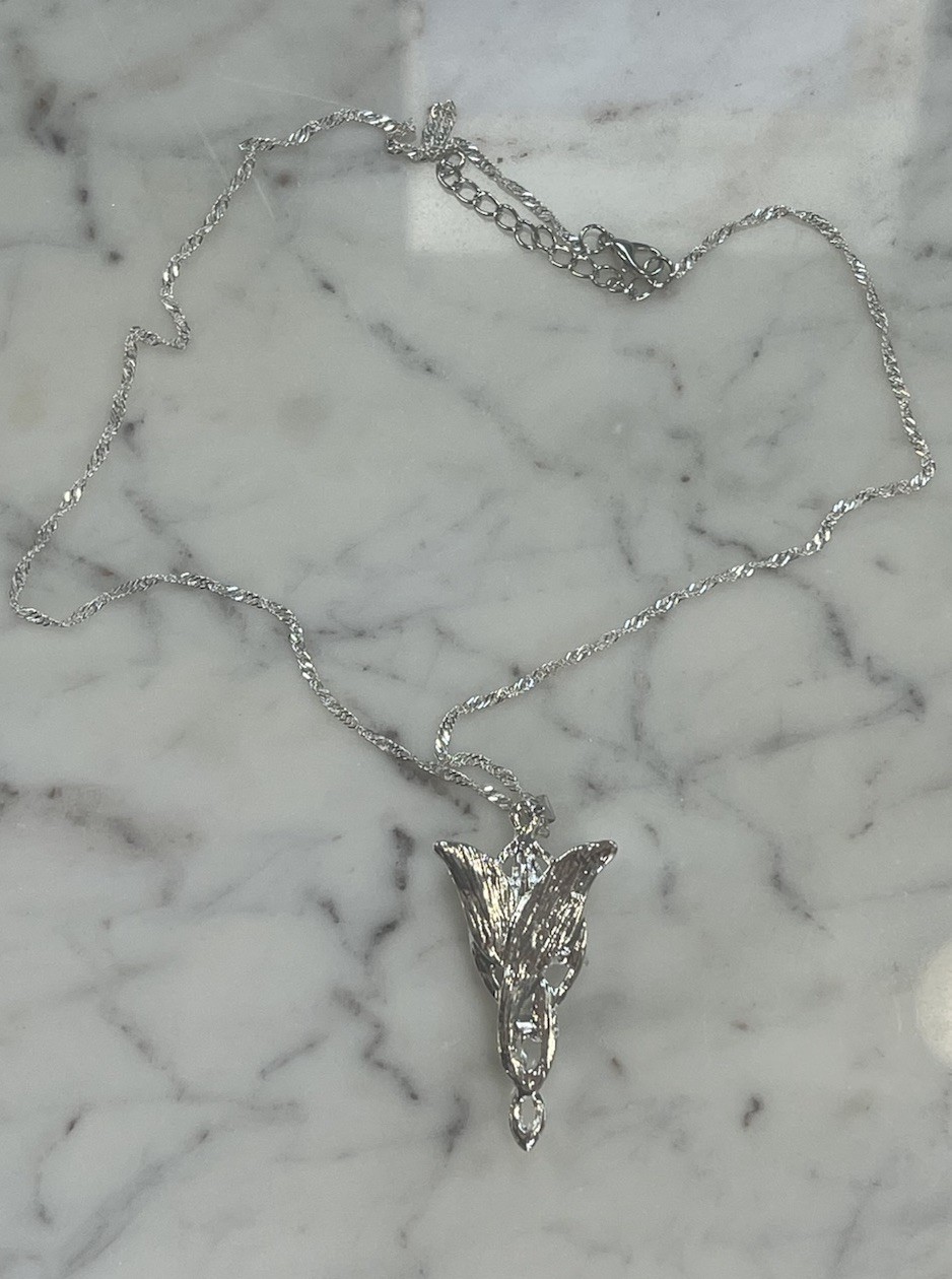 Lord of The Rings Arwen’s Necklace Evenstar Pendant Stainless Steel Chain