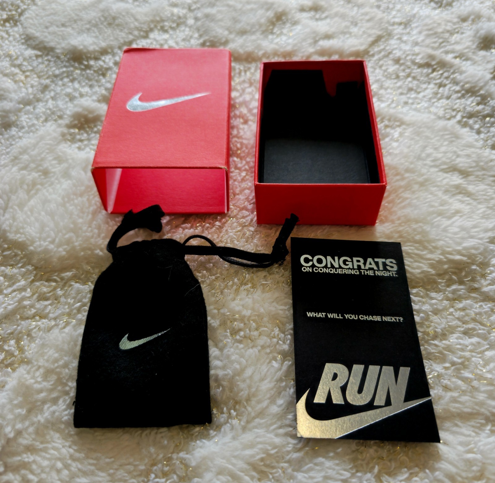 Nike After Dark Run Tour 2025 Necklace Silver Tone