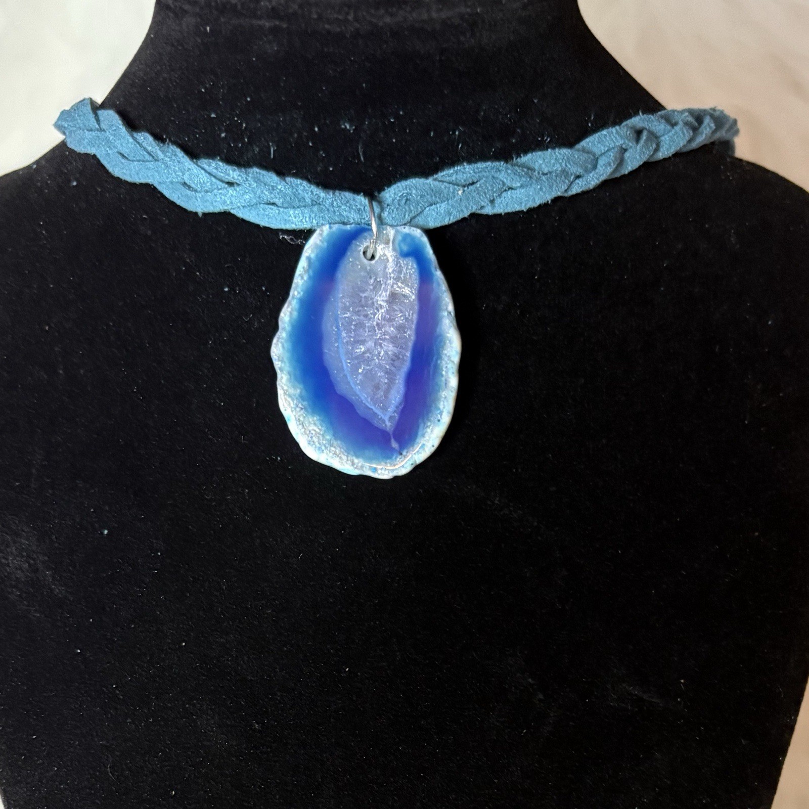Blue Geo Necklace