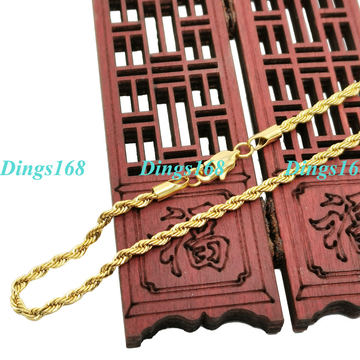 Men & Women’s 18K Yellow Gold Filled 26 inch 4 mm wide Round Rope Chain Necklace