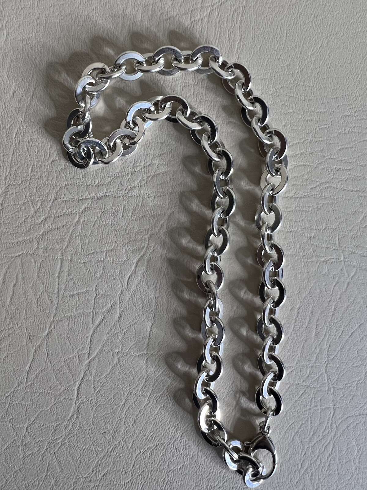 10mm Thick 18” ROLO Chain 925 Sterling Silver 71.6g