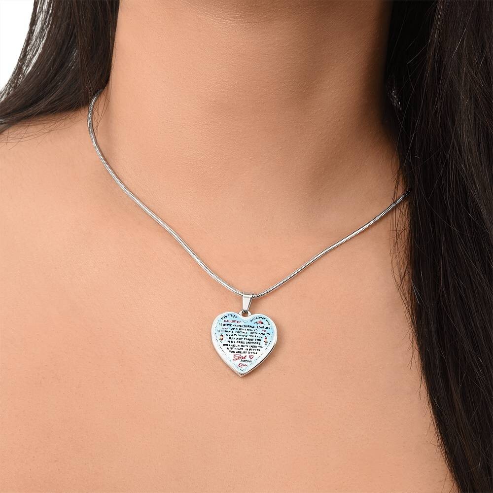 Sentimental Jewelry for Daughter Heart Necklace Gift –
