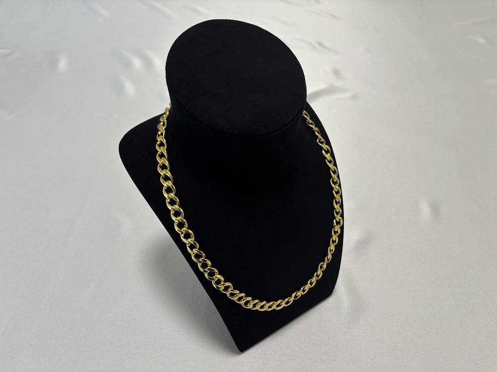 18K Yellow Gold 10MM Miami Cuban Link Chain Necklace 24INCH