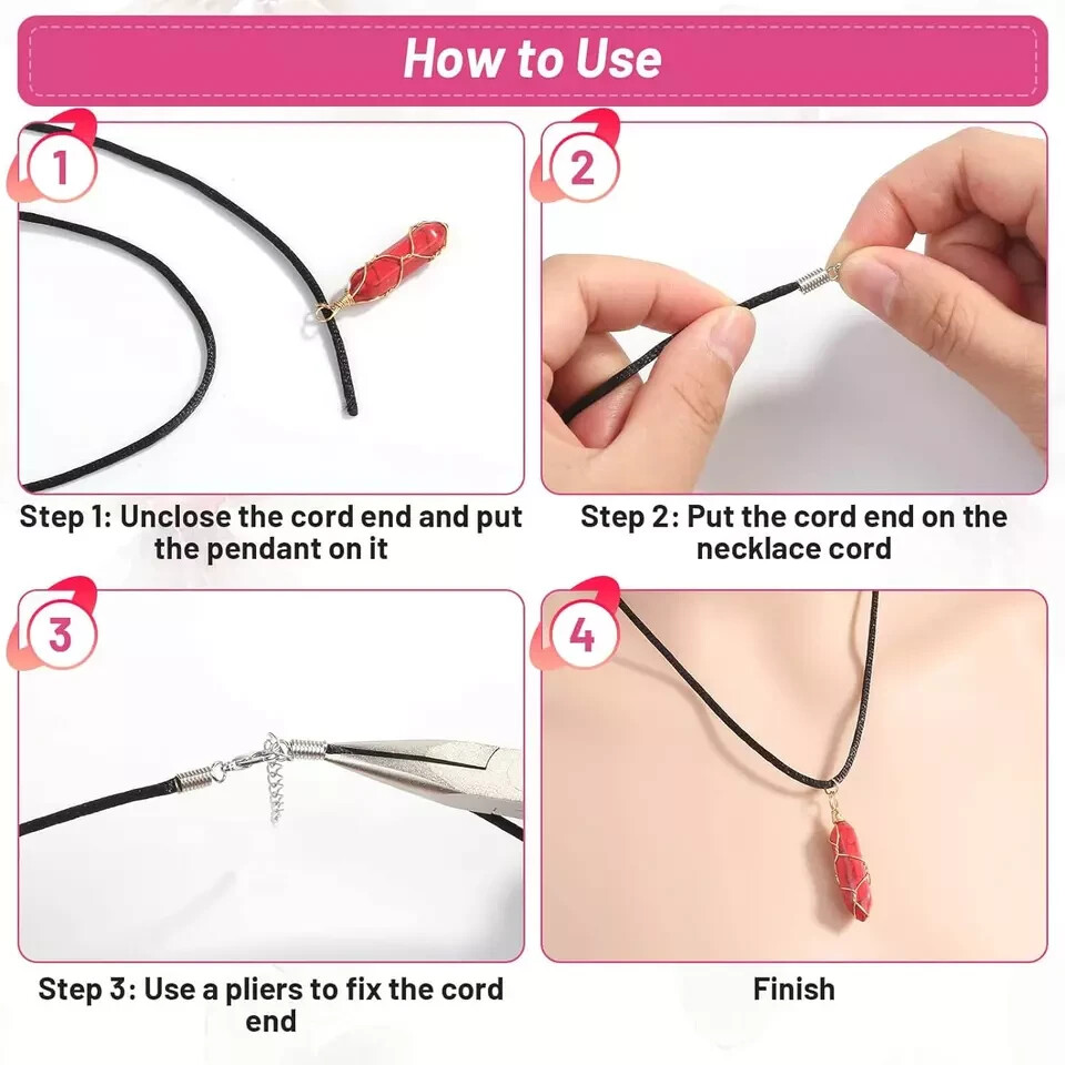50Pcs Satin Silk Necklace Cord with Lobster Clasp and Extension Chain for Neckla