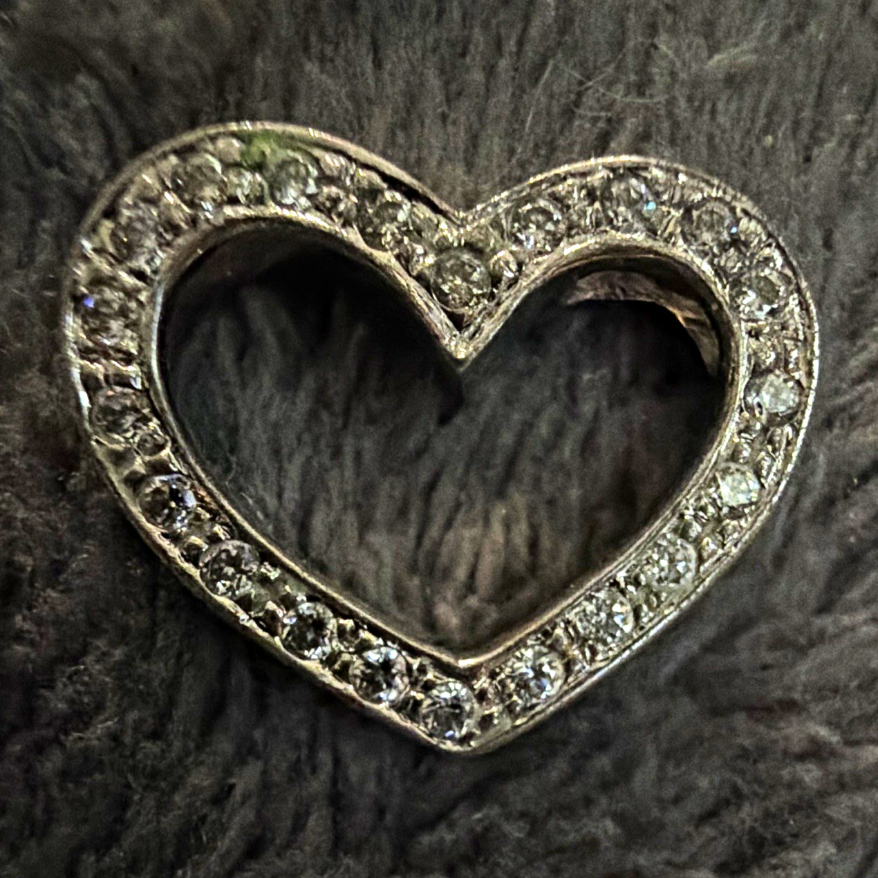 Sterling Silver Pendent With Cz Stones Marked And Tested 925