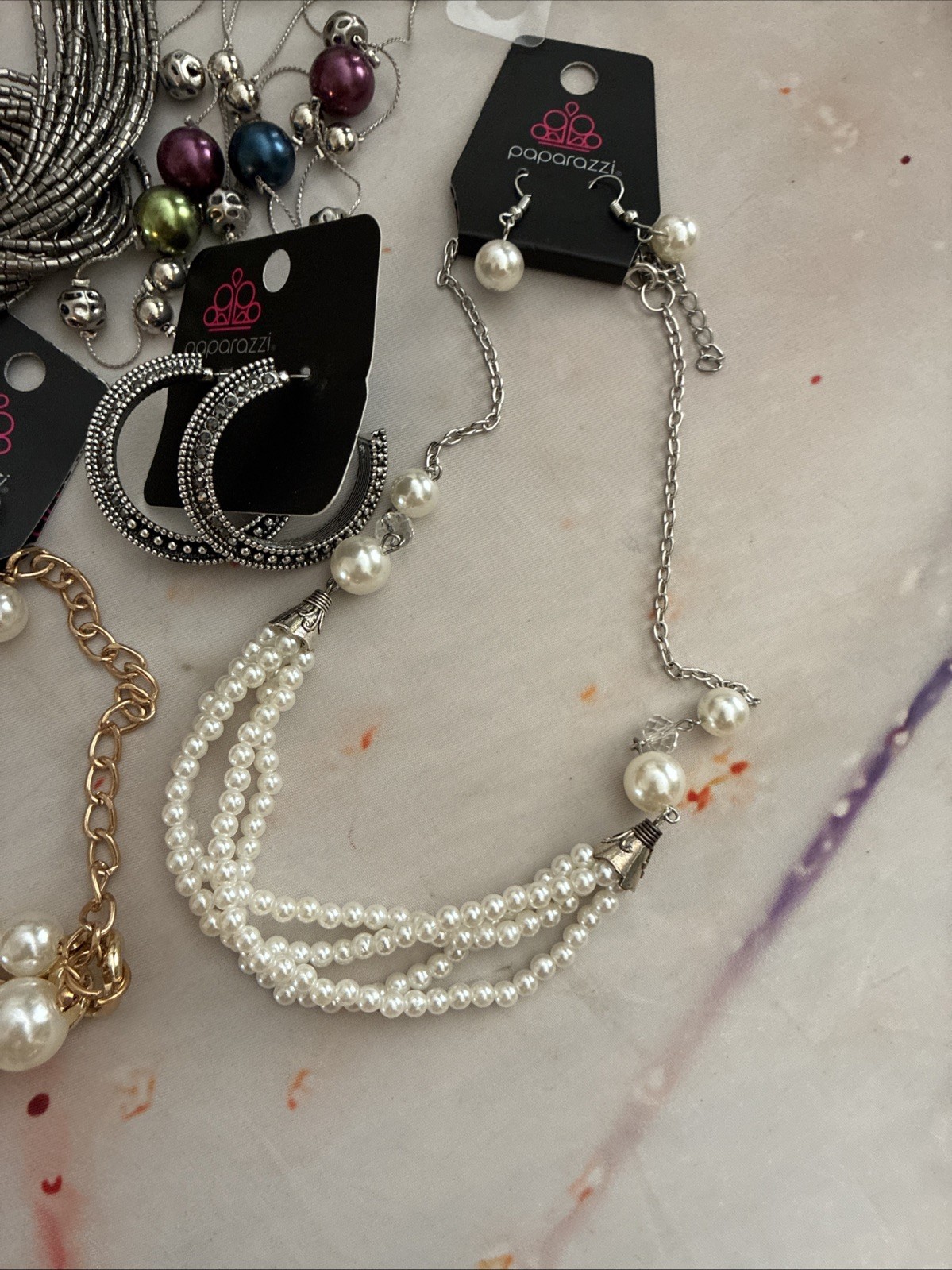 Paparazzi Lot of Jewelry. Various Lengths and Styles. Stones Glass Beads NWT