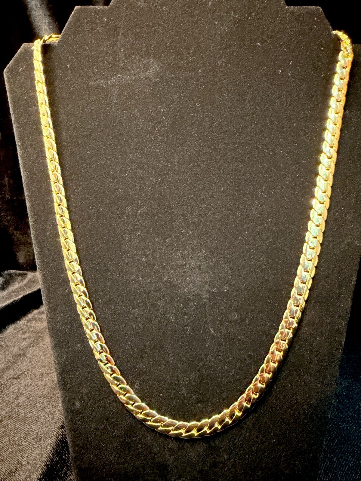 Miami Cuban 24in 8MM 14K Stamped Gold Filled W/ Box Lock BRAND NEW