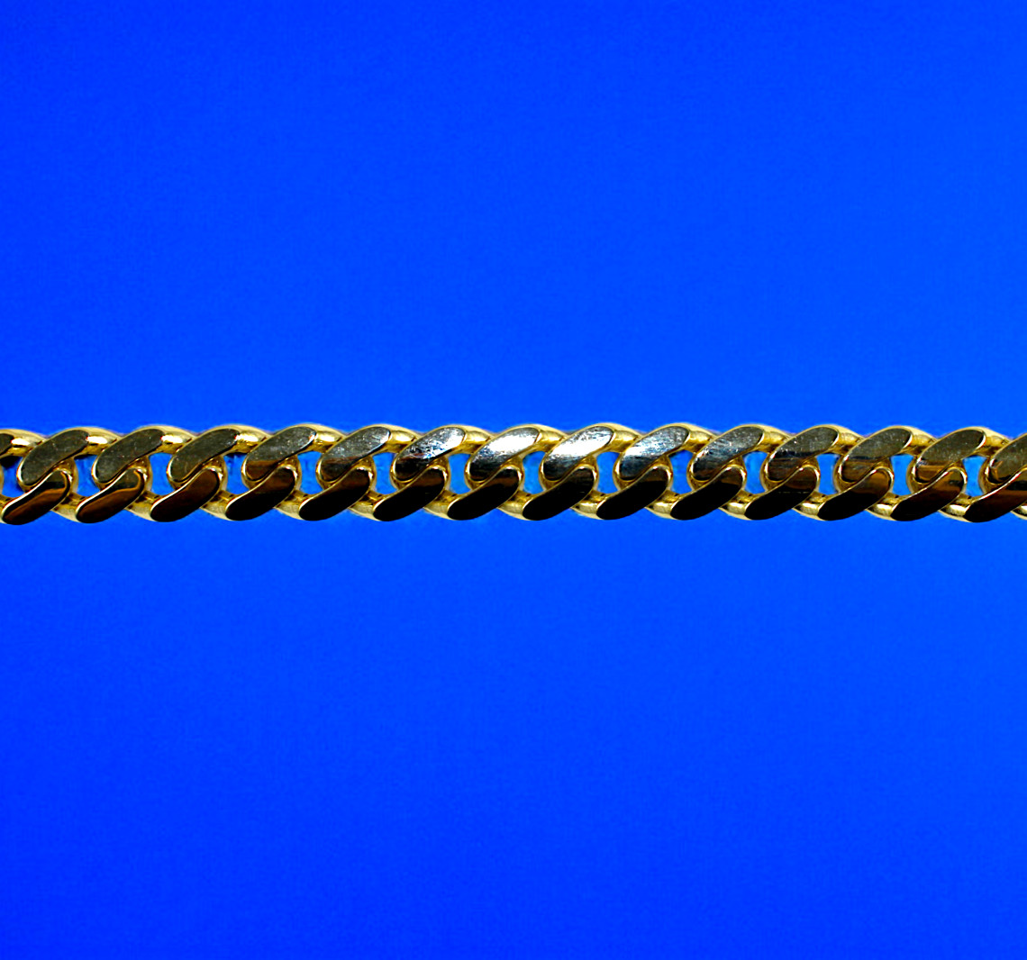14K Yellow Gold Monaco Miami Cuban Link Chain Necklace CZ Pave 6mm-13mm 7″-30″