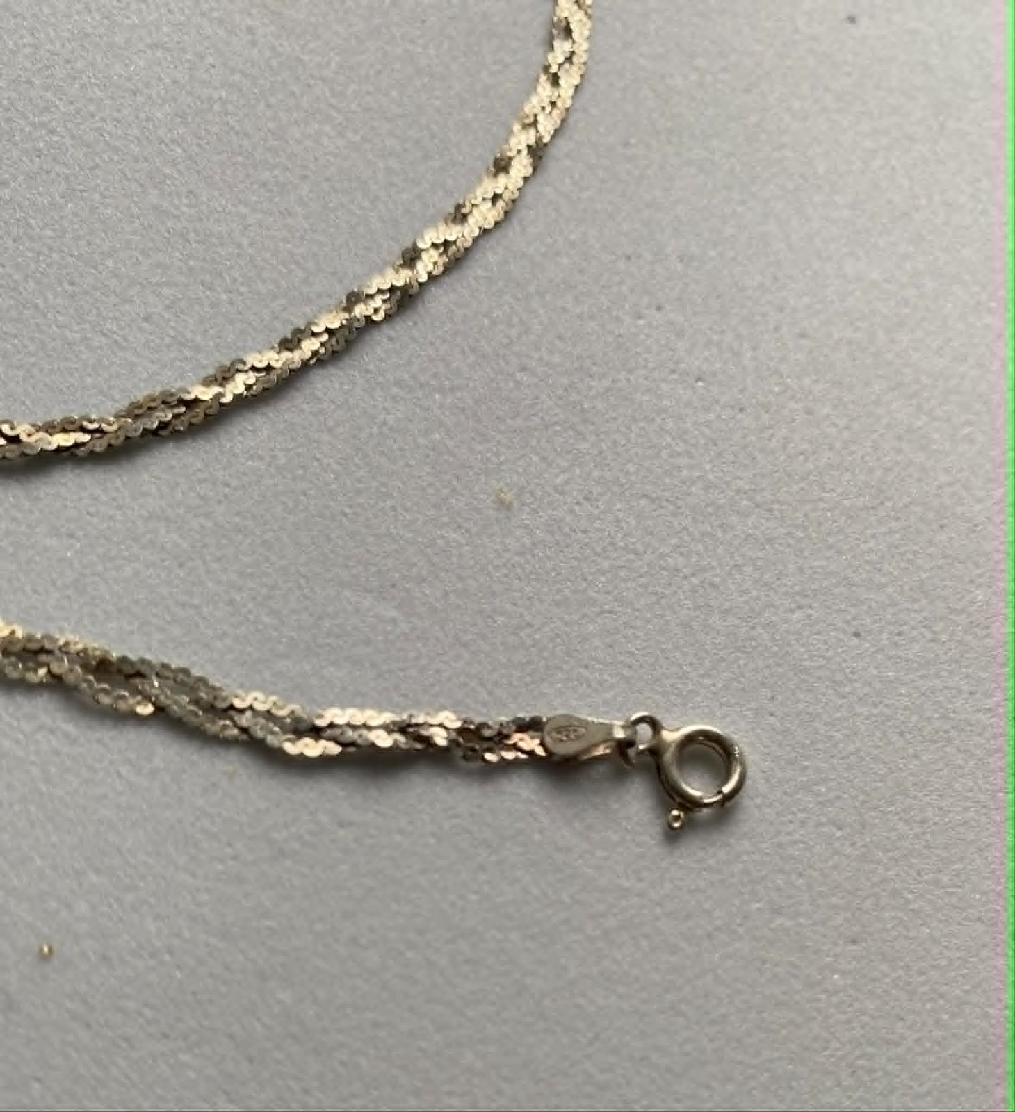 Vintage Signed Italy 925 Sterling Silver Braided Twist Chain Necklace