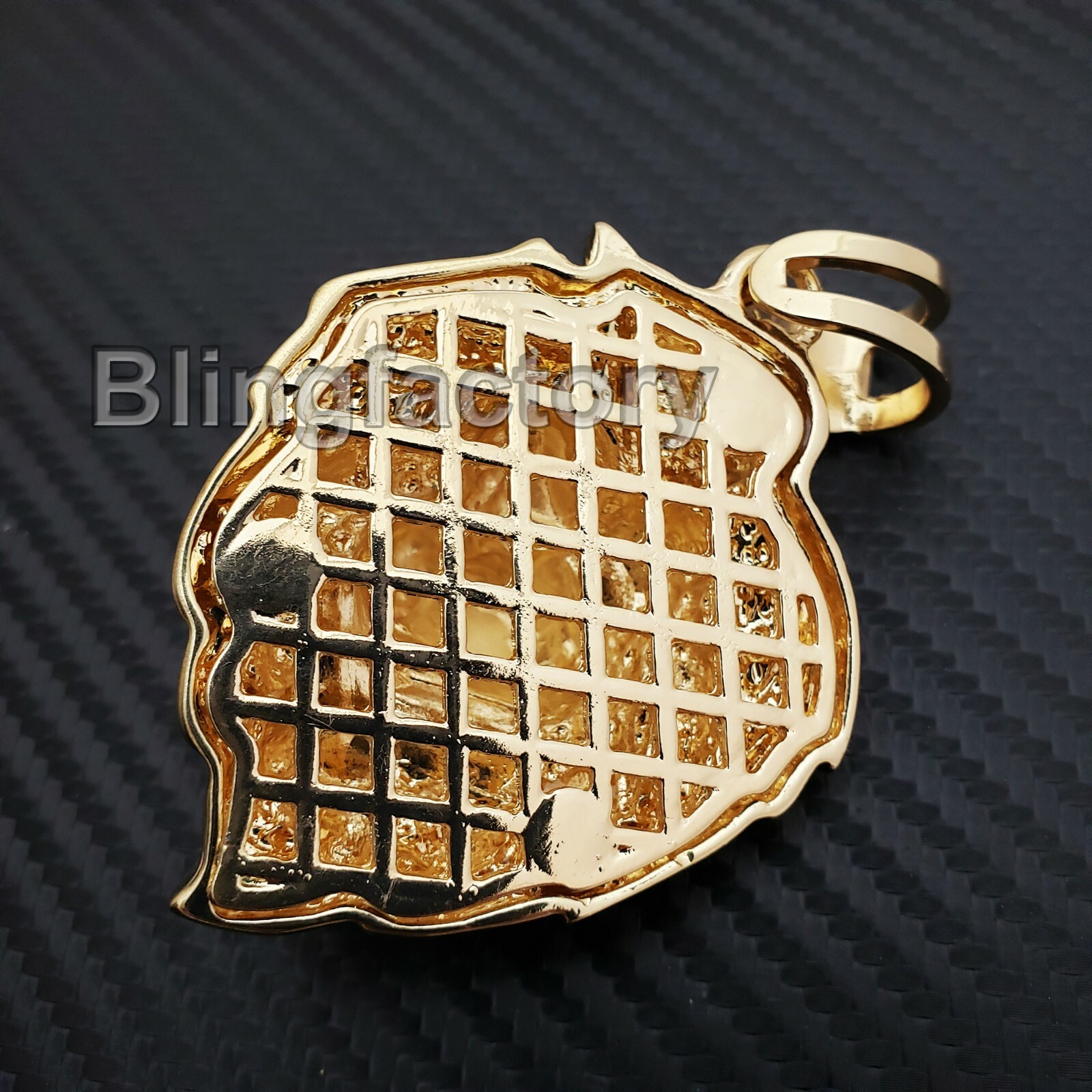 HIP HOP ICED RAPPER STYLE GOLD PLATED LION HEAD LEO FASHION CHARM PENDANT