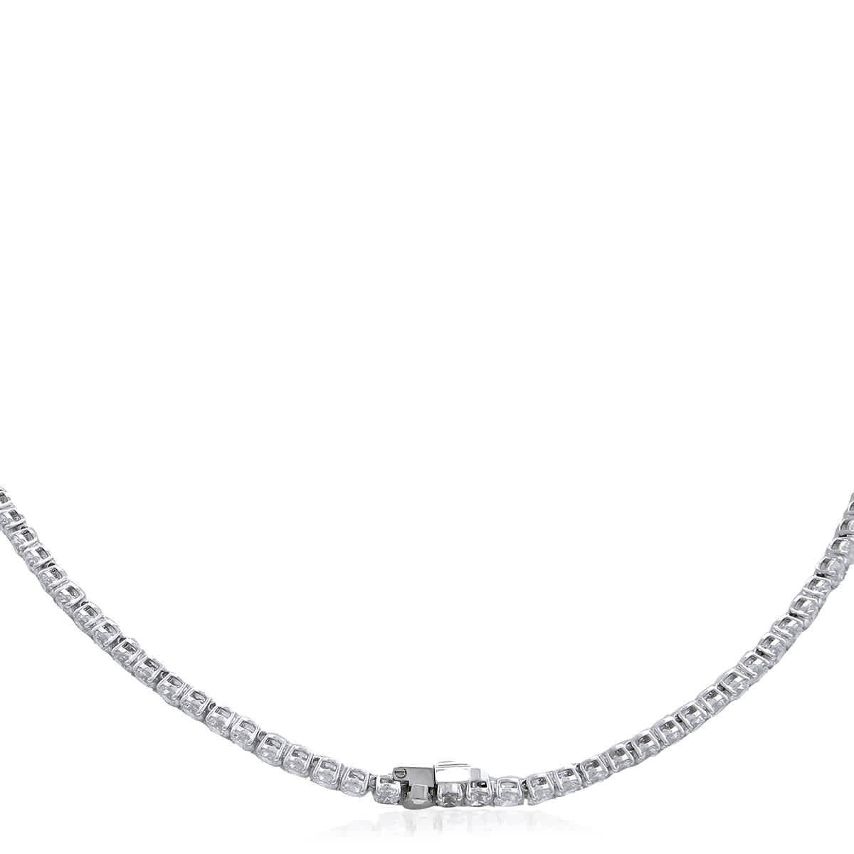 Swarovski Matrix Tennis Necklace S New Rhodium Shiny White SW5681796