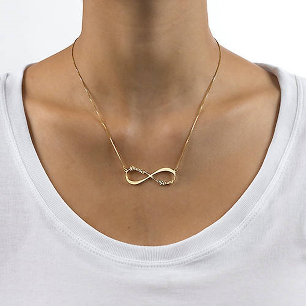 Personalized Infinity Name Necklace Custom Handmade Necklace for You Lover,Women