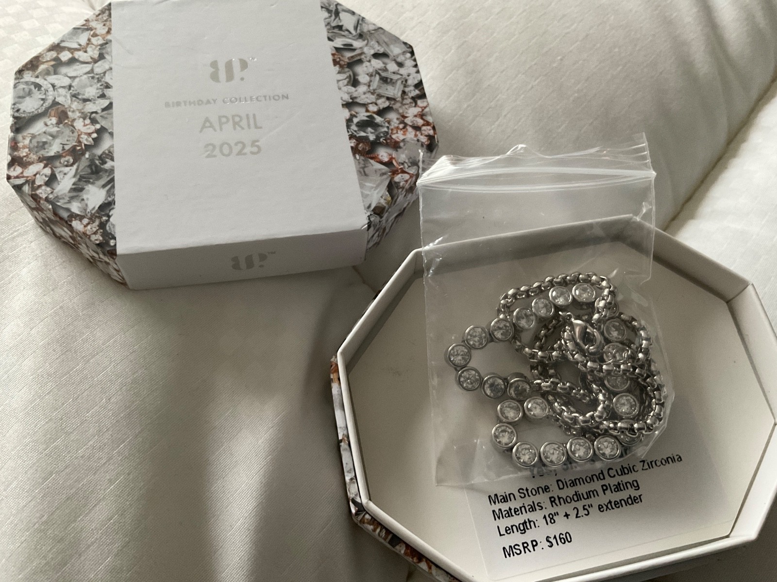 BP Necklace Yes She’s Yours Necklace New Diamond CZ Lab created RARE