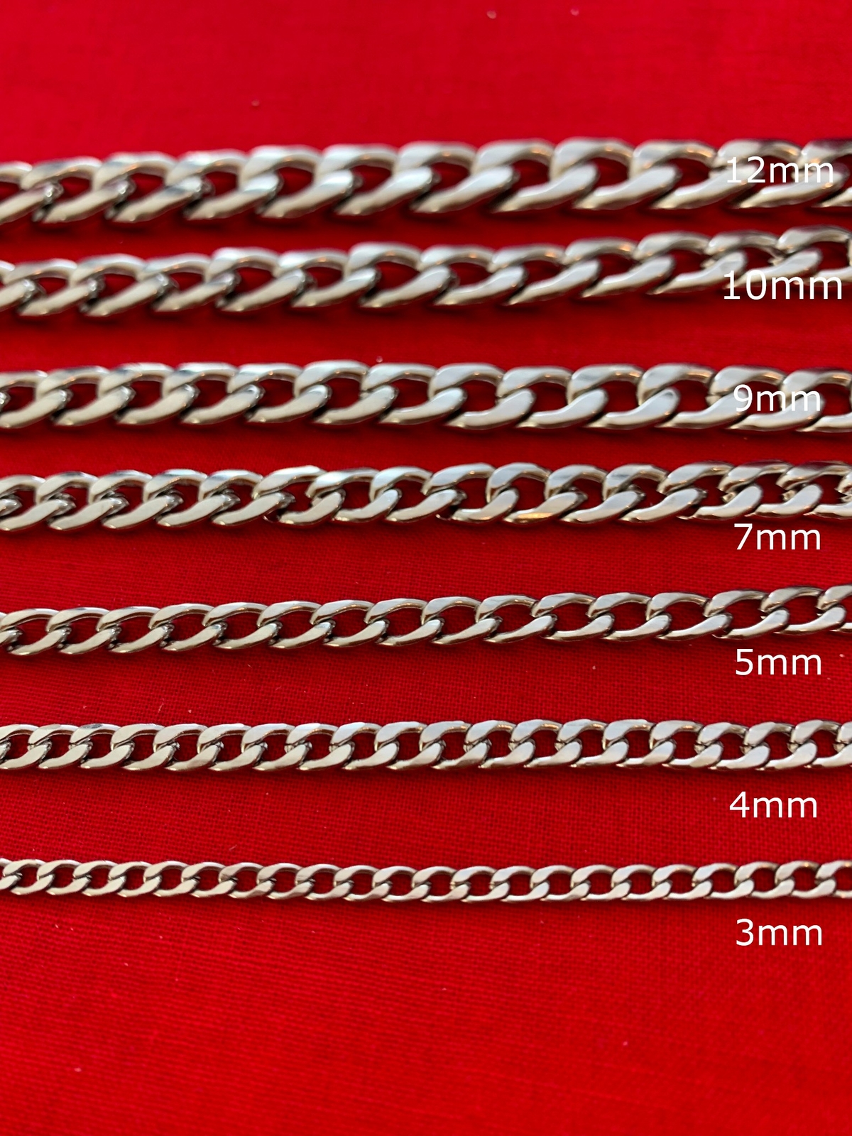 STAINLESS STEEL CUBAN CURB 16″-84″ SILVER CHAIN MEN NECKLACE 3/4/5/7/9/10/12 MM