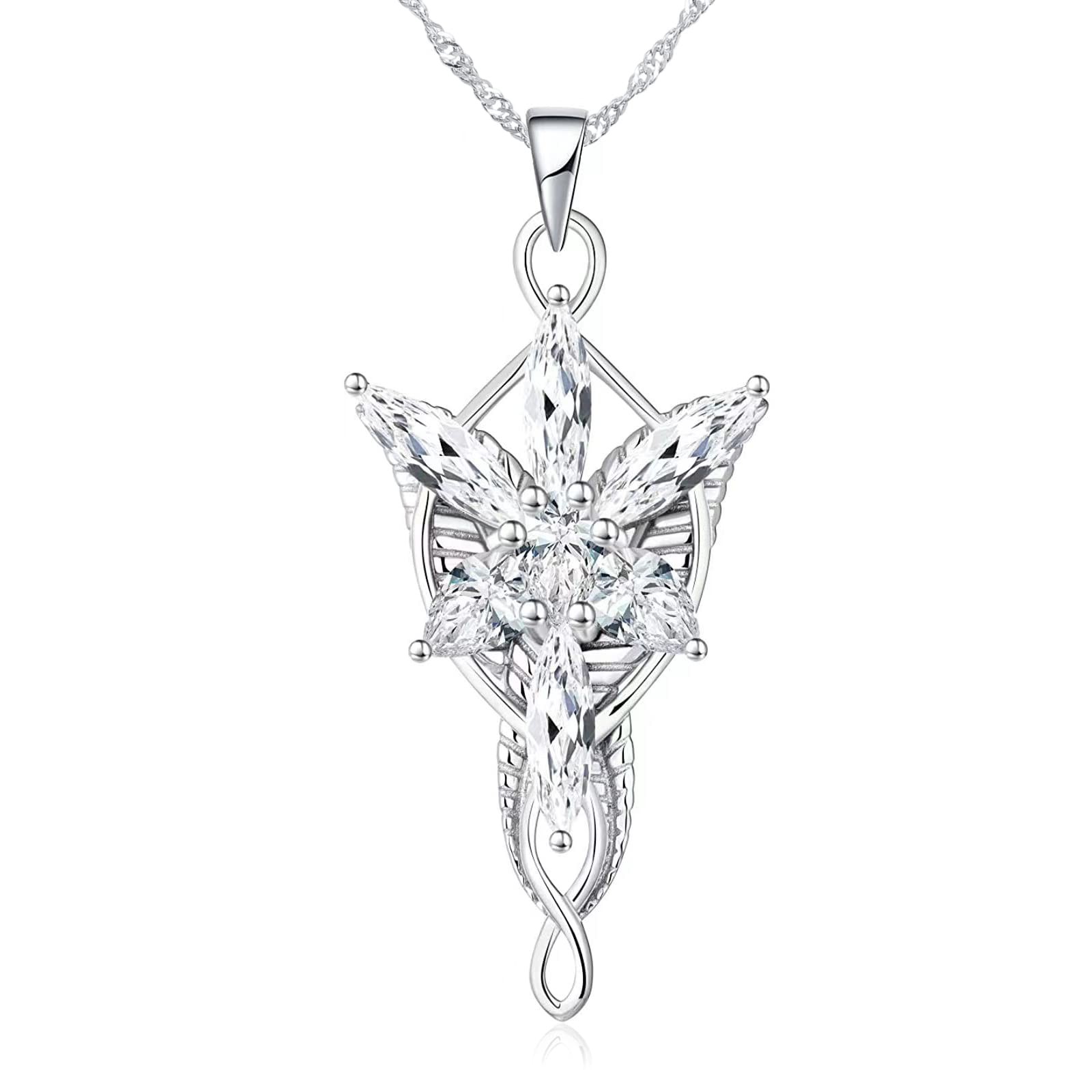 Arwen Evenstar Necklace – Lord of the Rings Pendant Jewelry for Women