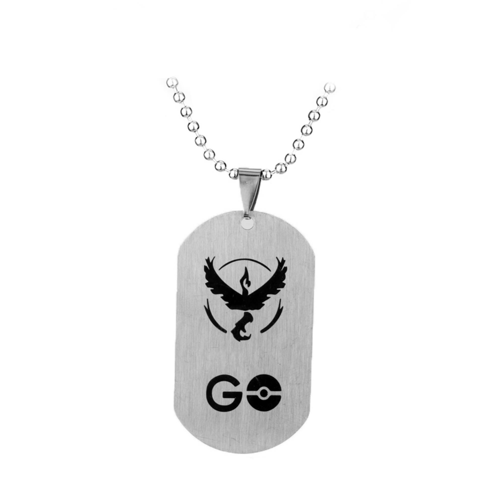 PKMN Go Valor Tag Video Game Series Pendant Charm Necklace
