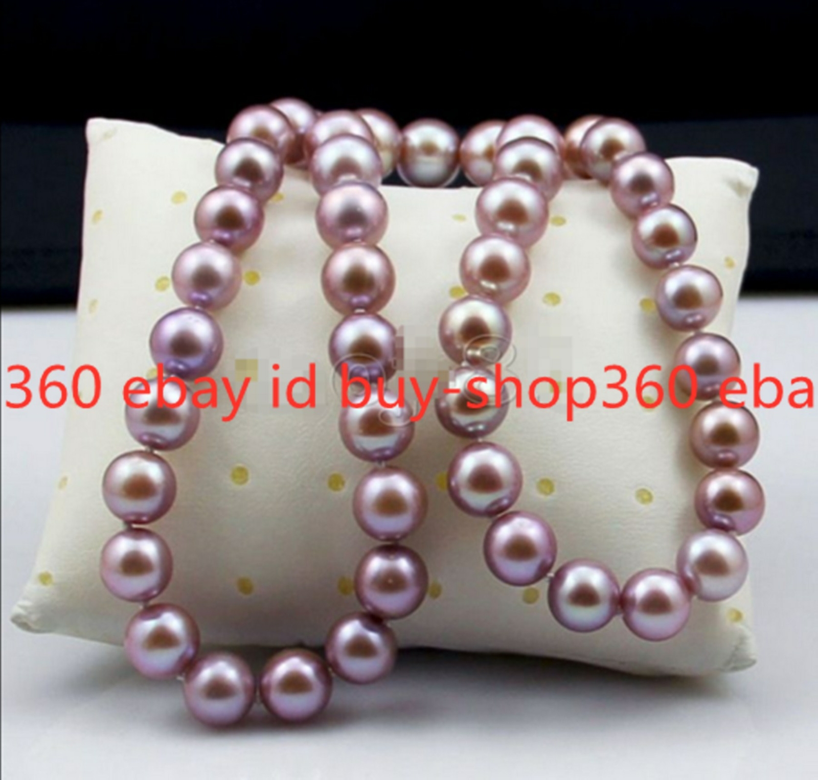 Rare 8mm Genuine Purple South Sea Shell Pearl Beads Necklace 14/16/18/20/22/24″