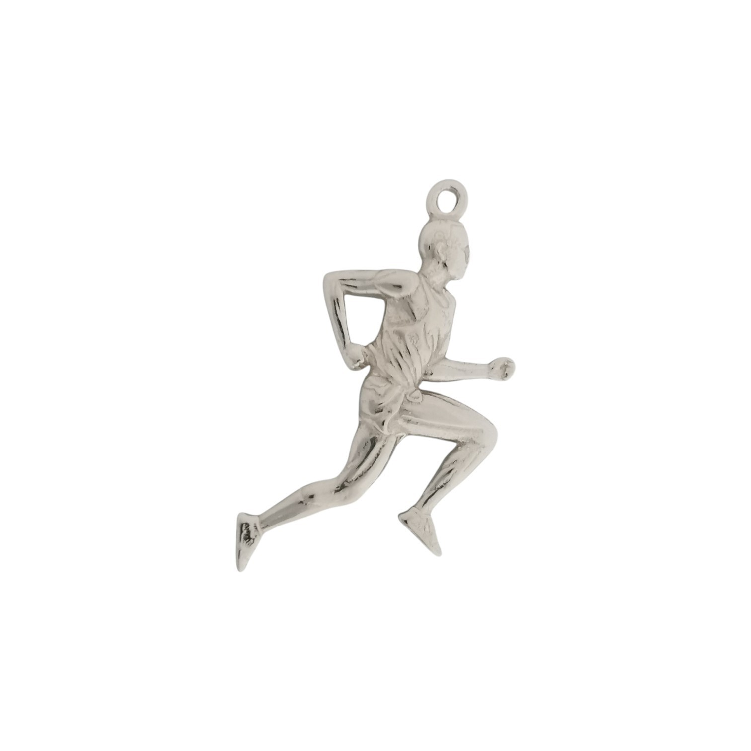 Running Pendant – Classic 925 Silver Gift for Men, Joggers, Track Athletes