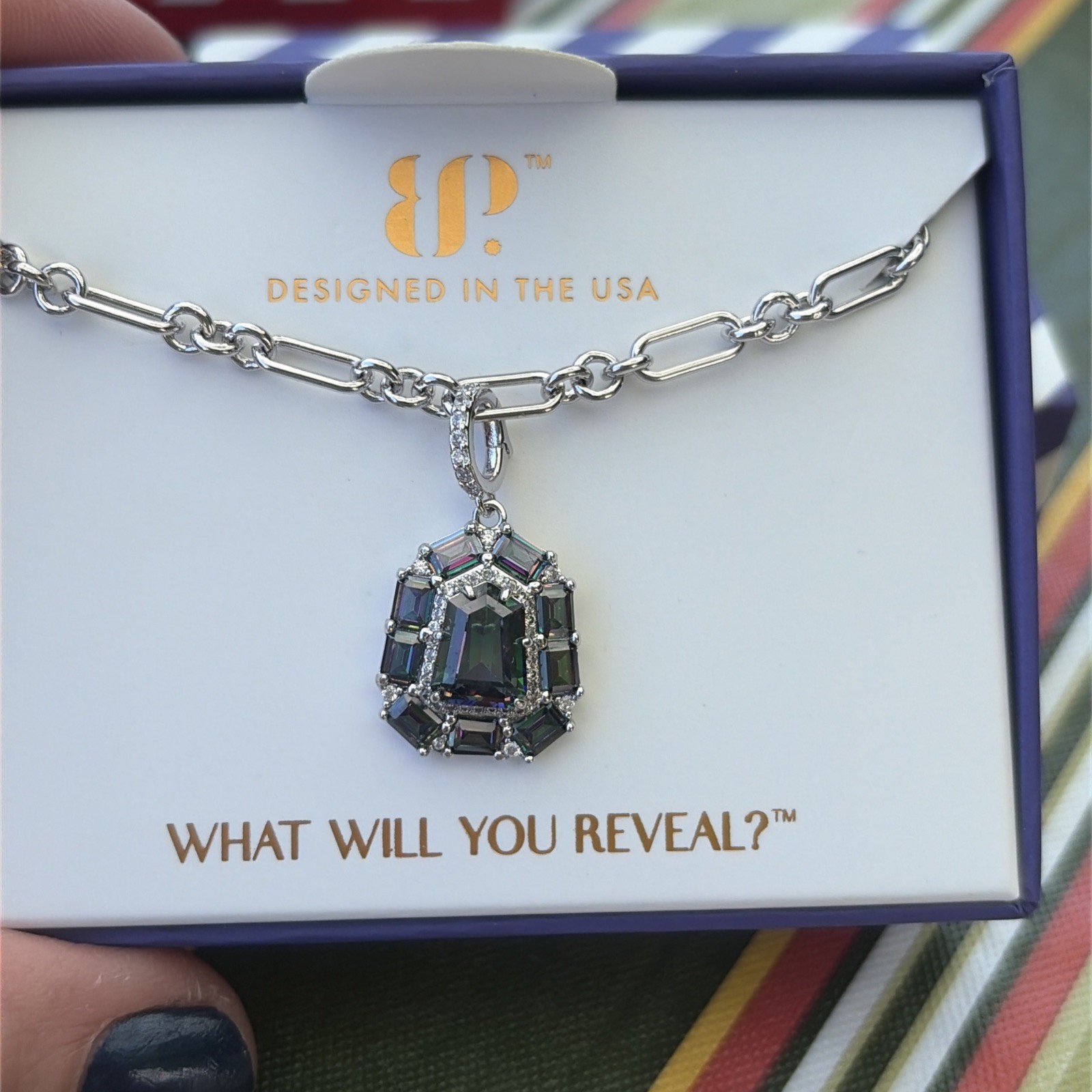 Bomb Party June 2026 Velvet Luxury Necklace NK43201 LC Alexandrite on rhodium