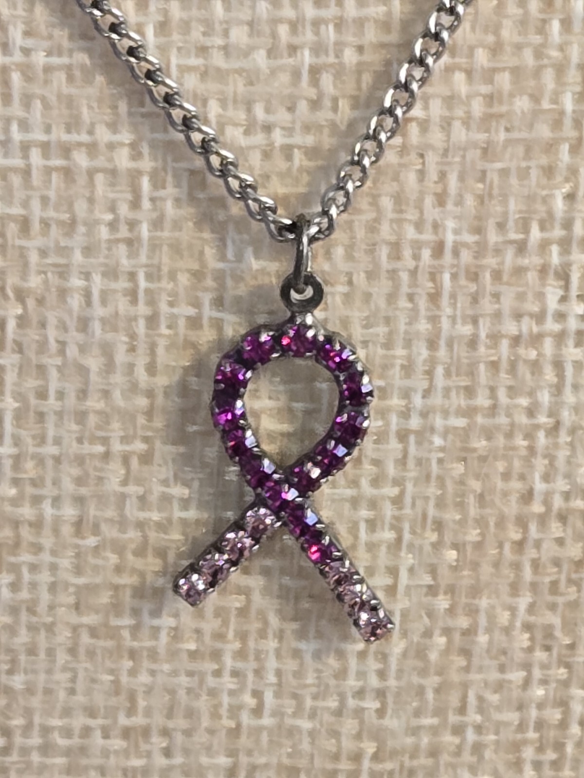 Sabika Breast Cancer Ribbom Necklace 2023