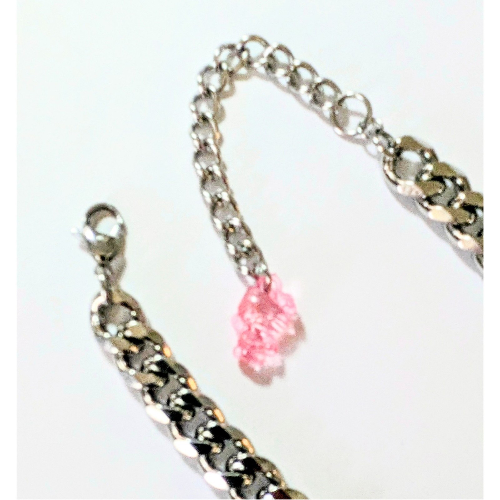 POP CULTURE Stainless Steel Chain Nostalgia Charm Necklace 17-20″