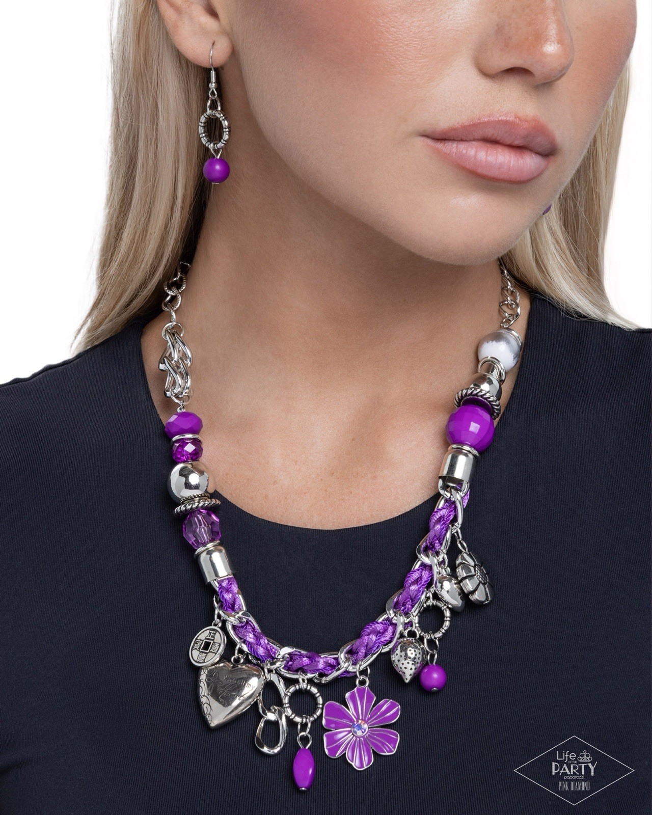 Charmed, I Am Sure – Purple Paparazzi Necklace