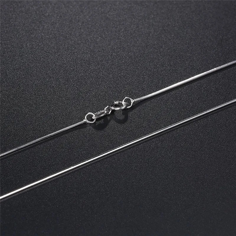 Men&Women’s 925 Sterling Silver Tarnish-Free Italian Snake Chain Necklace 16-24″