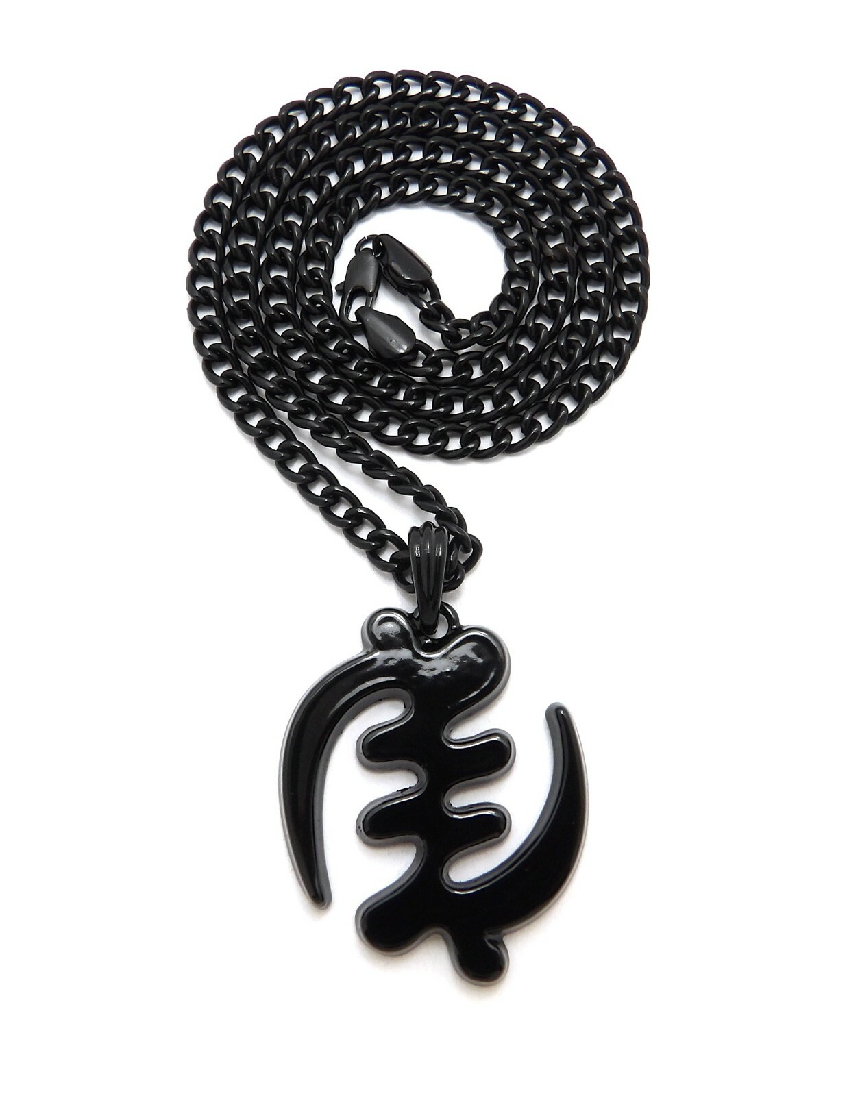 Gye Nyame “Except for God” African Symbol Pendant 24″ Various Chain Necklace