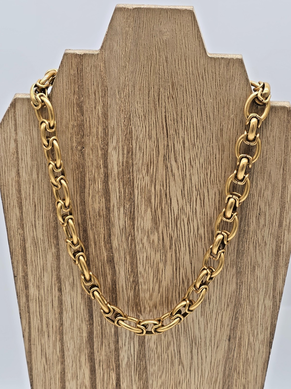 Premier Designs BRONZE BEAUTY Necklace Matte Gold Chunky Links 16″